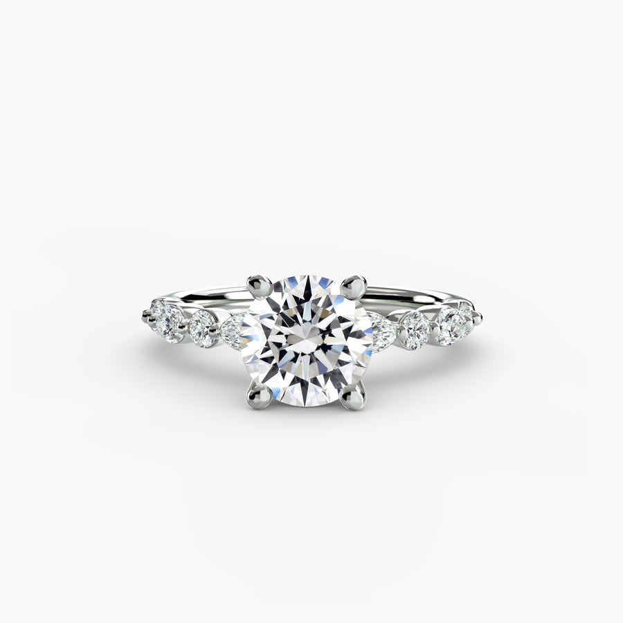 Light Eternity Pavé Solitaire Setting